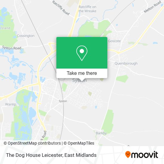 The Dog House Leicester map