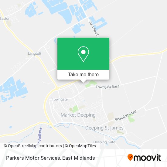 Parkers Motor Services map