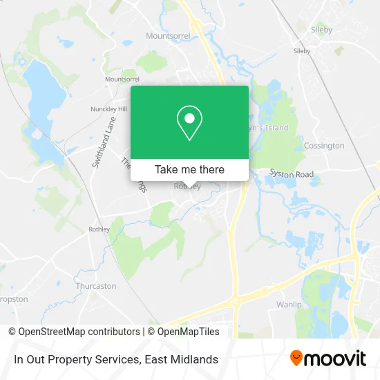 In Out Property Services map