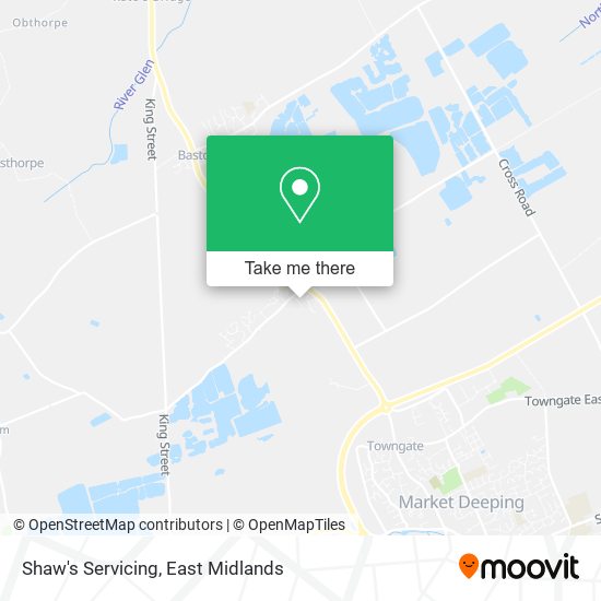 Shaw's Servicing map