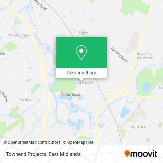 Townend Projects map