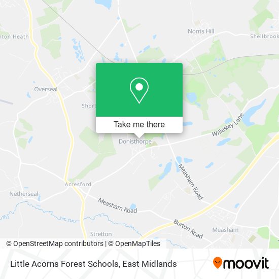 Little Acorns Forest Schools map