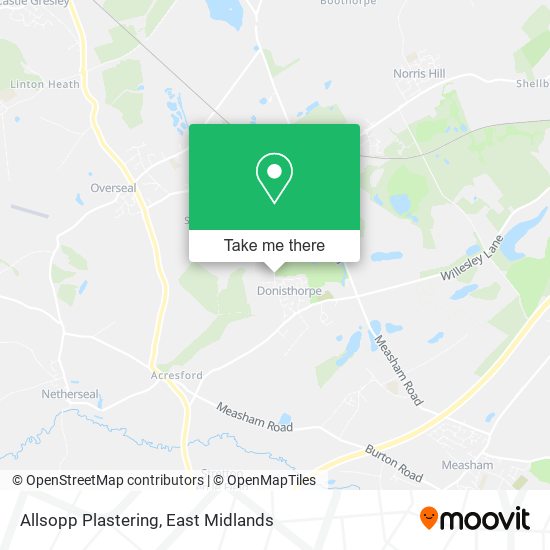 Allsopp Plastering map