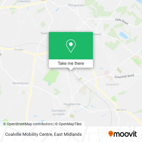 Coalville Mobility Centre map