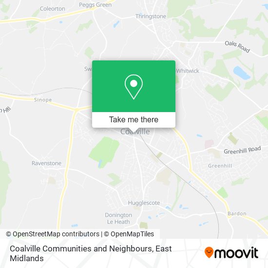 Coalville Communities and Neighbours map
