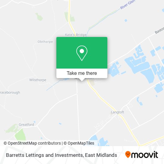Barretts Lettings and Investments map