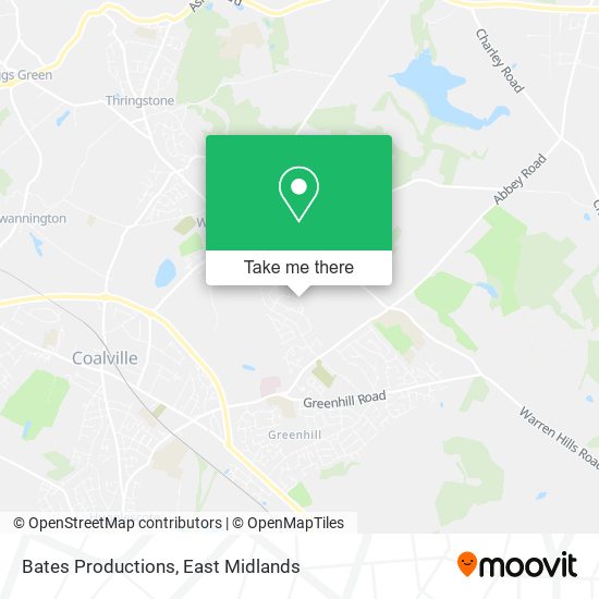 Bates Productions map