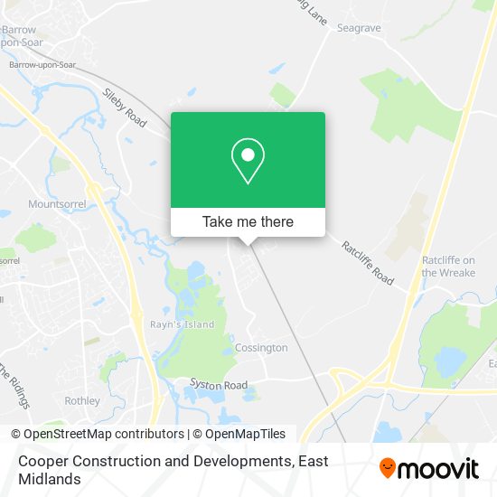 Cooper Construction and Developments map