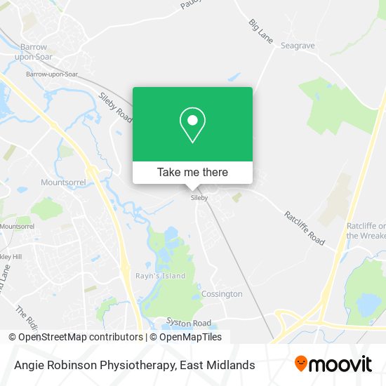 Angie Robinson Physiotherapy map