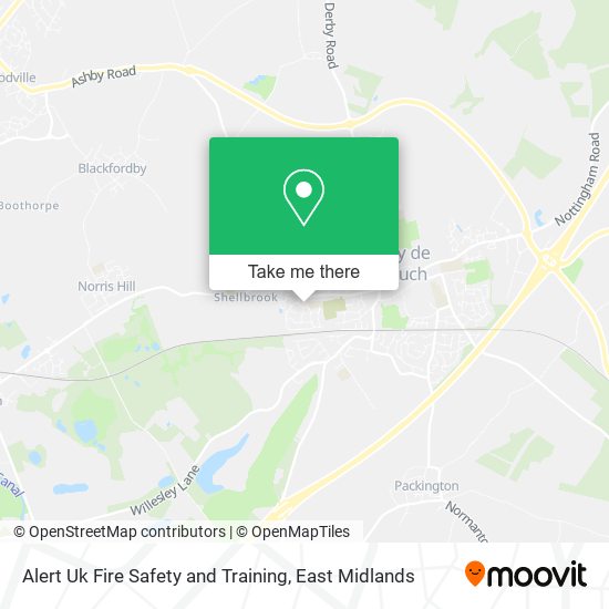 Alert Uk Fire Safety and Training map