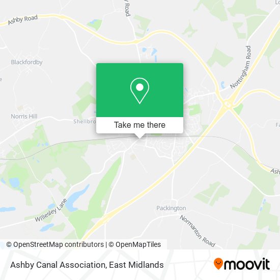 Ashby Canal Association map