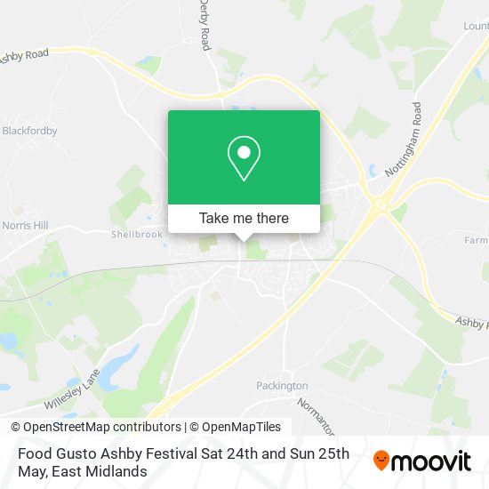 Food Gusto Ashby Festival Sat 24th and Sun 25th May map