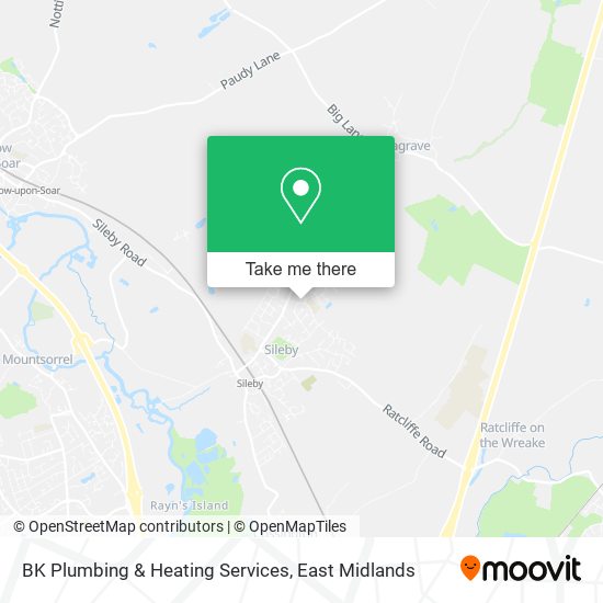 BK Plumbing & Heating Services map