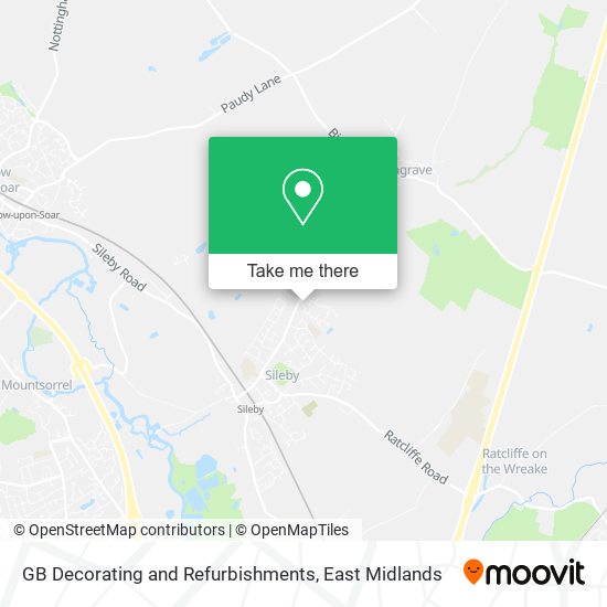 GB Decorating and Refurbishments map