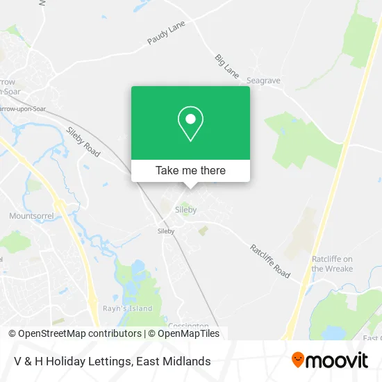 V & H Holiday Lettings map