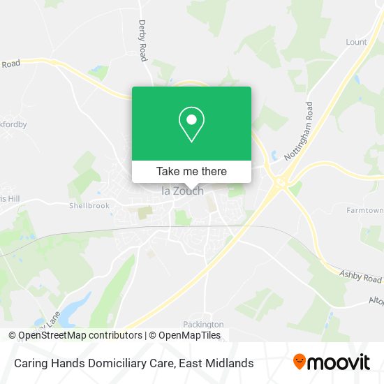Caring Hands Domiciliary Care map