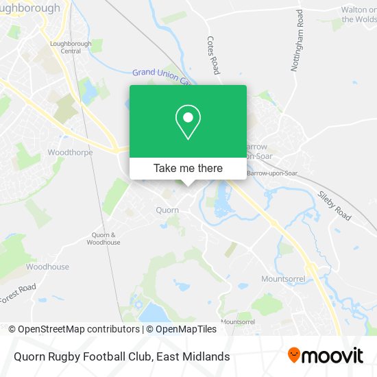 Quorn Rugby Football Club map