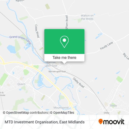 MTD Investment Organisation map