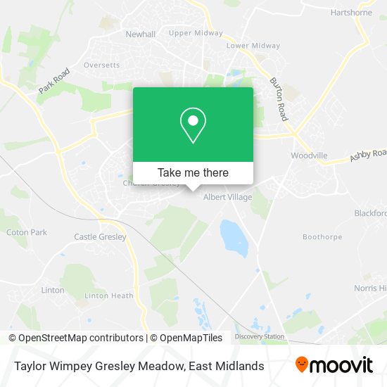 Taylor Wimpey Gresley Meadow map