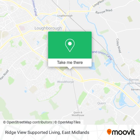 Ridge View Supported Living map