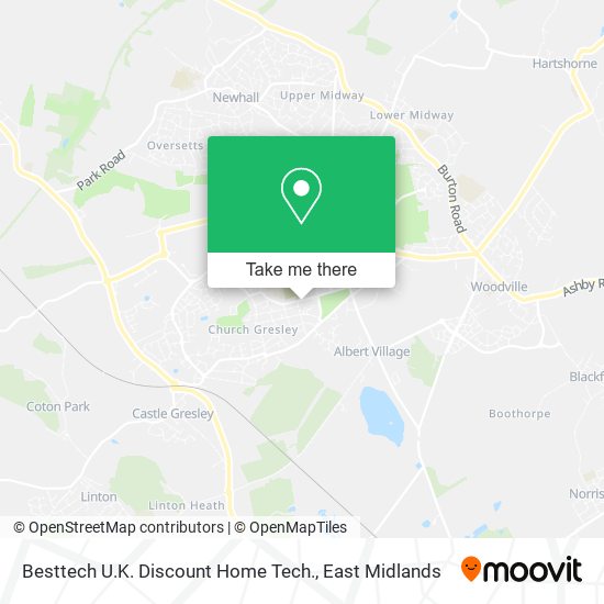 Besttech U.K. Discount Home Tech. map