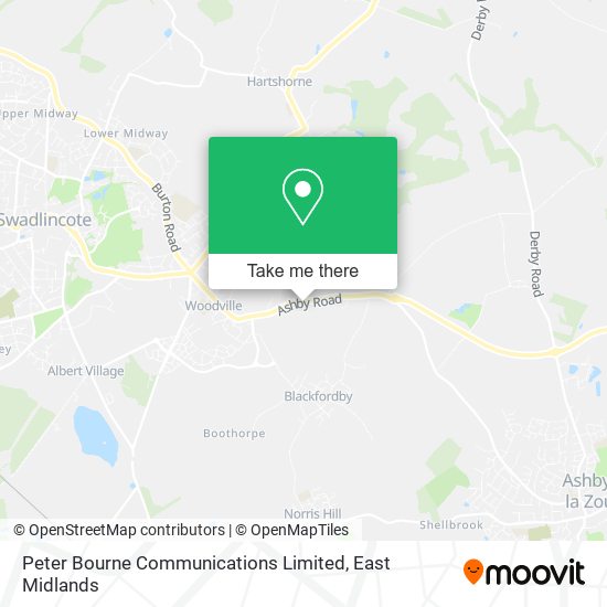 Peter Bourne Communications Limited map