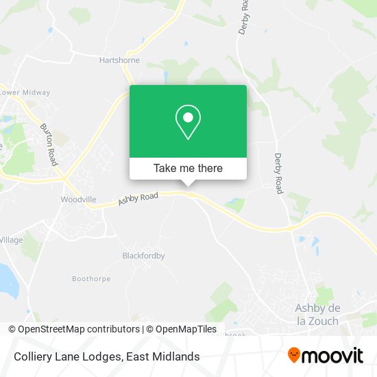 Colliery Lane Lodges map