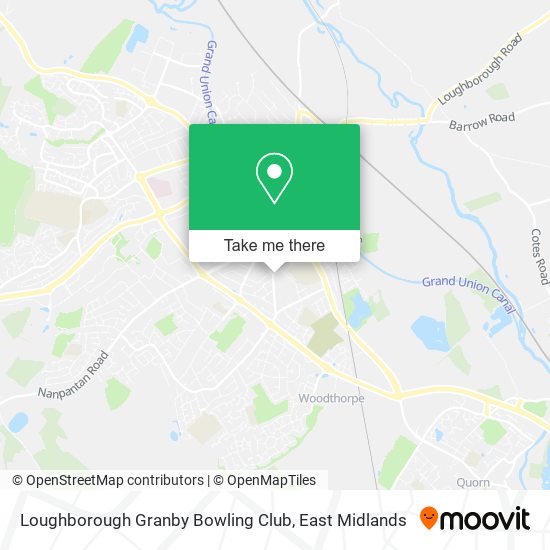 Loughborough Granby Bowling Club map