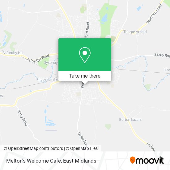 Melton's Welcome Cafe map