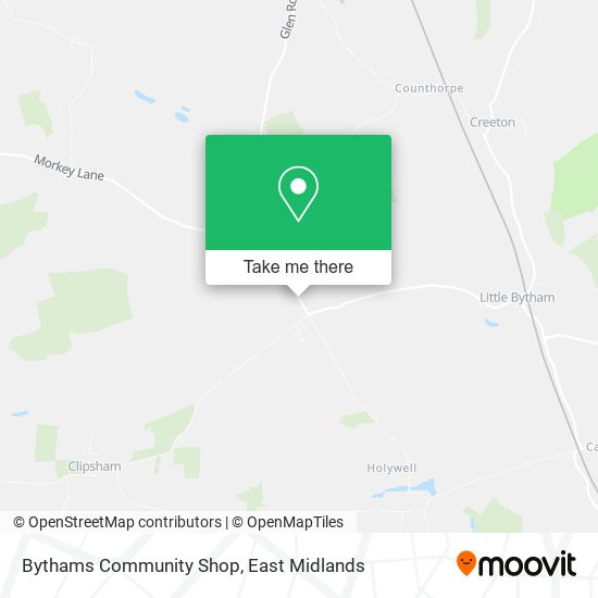 Bythams Community Shop map