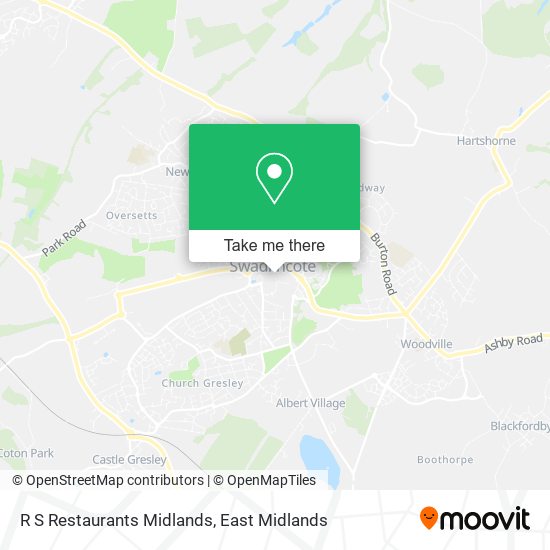 R S Restaurants Midlands map