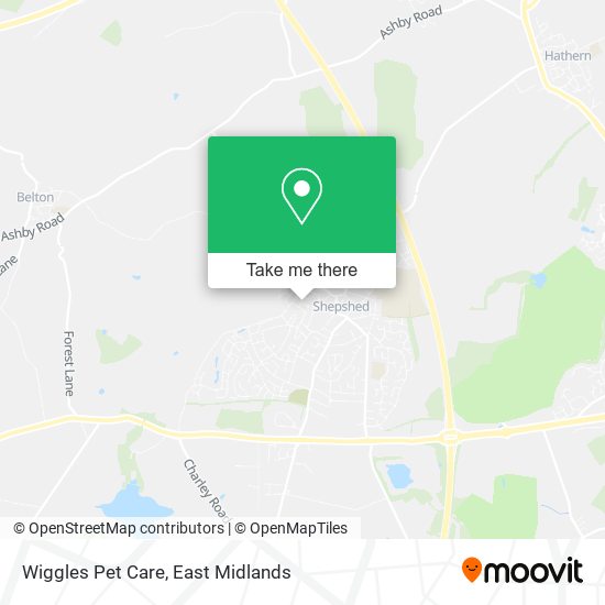 Wiggles Pet Care map