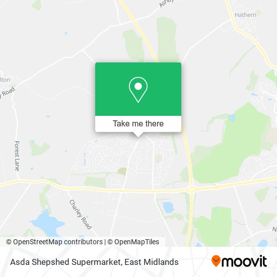 Asda Shepshed Supermarket map