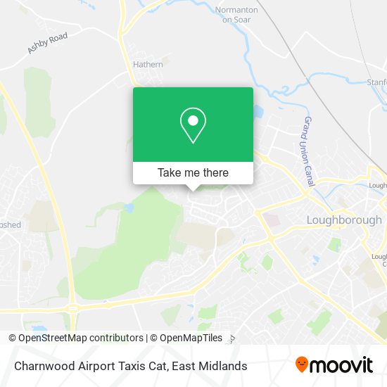 Charnwood Airport Taxis Cat map