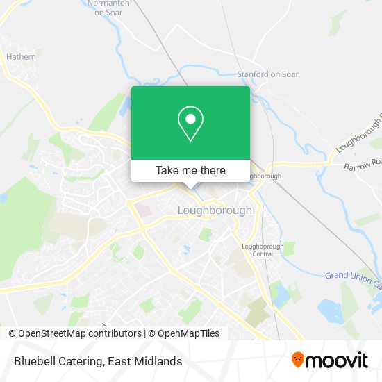 Bluebell Catering map