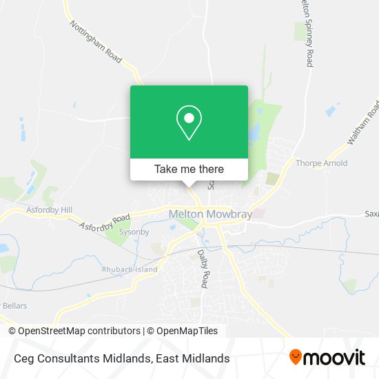 Ceg Consultants Midlands map