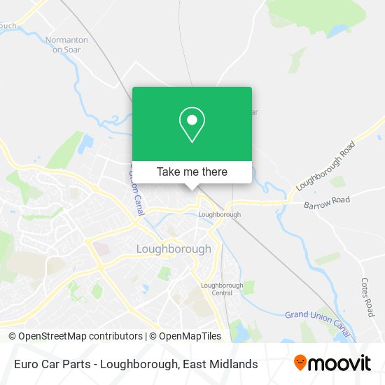 Euro Car Parts - Loughborough map