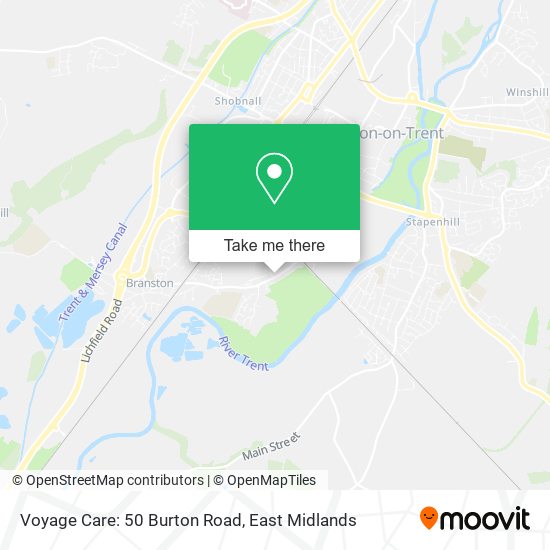 Voyage Care: 50 Burton Road map