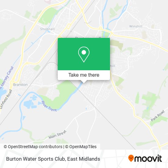 Burton Water Sports Club map