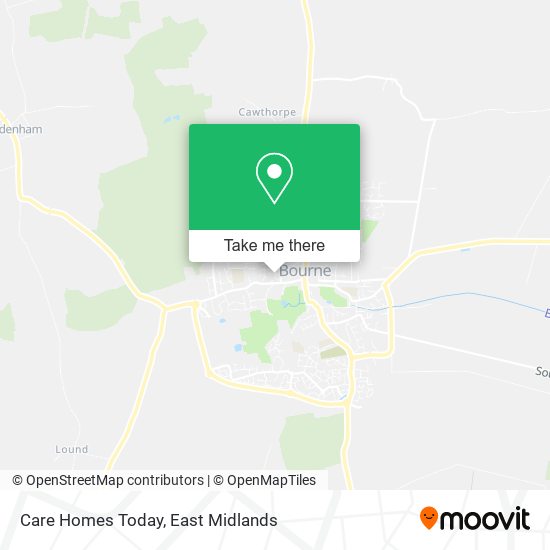 Care Homes Today map