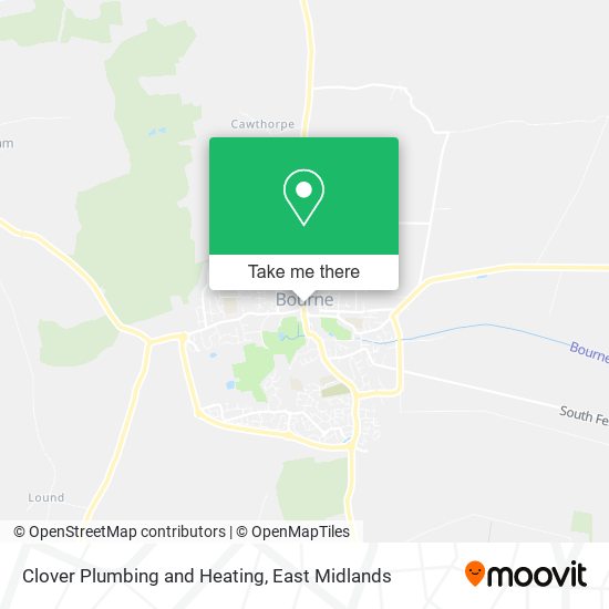 Clover Plumbing and Heating map