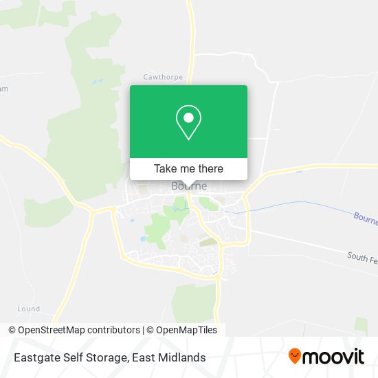 Eastgate Self Storage map