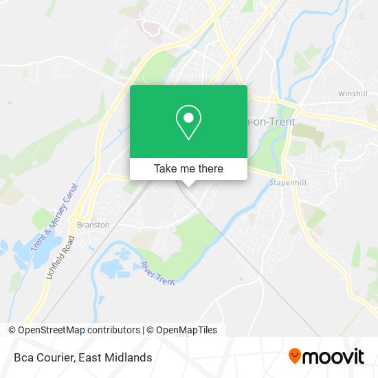Bca Courier map