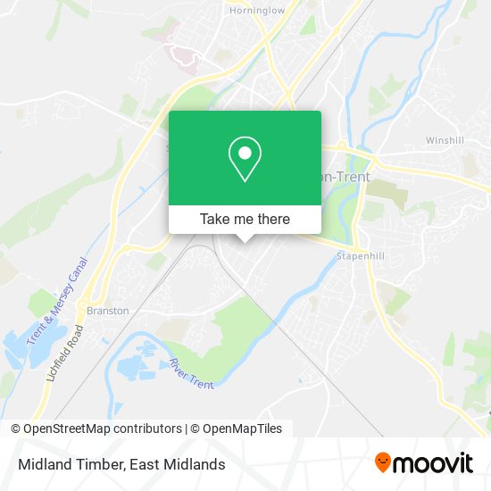 Midland Timber map