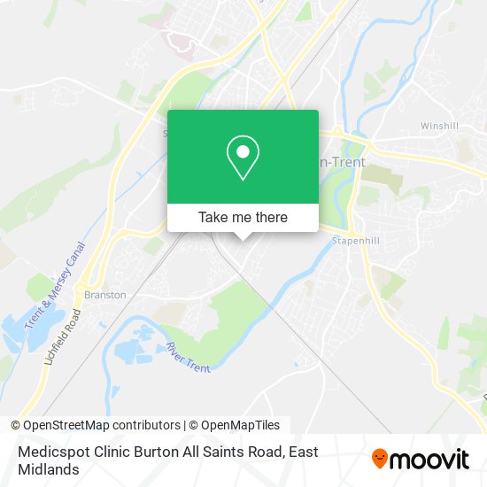 Medicspot Clinic Burton All Saints Road map