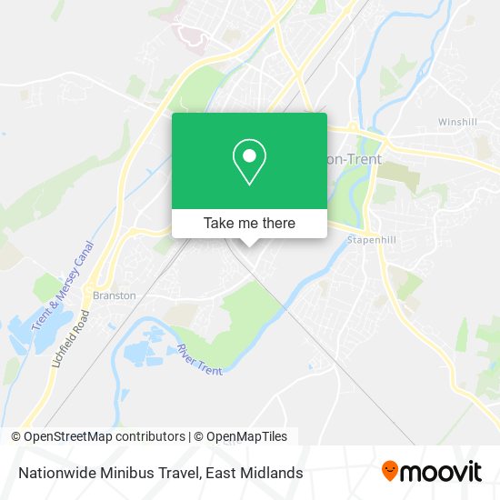 Nationwide Minibus Travel map