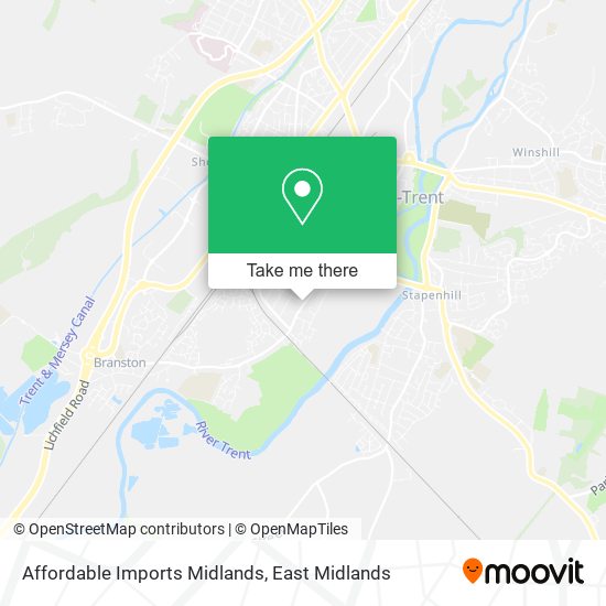 Affordable Imports Midlands map