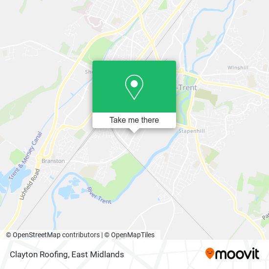 Clayton Roofing map