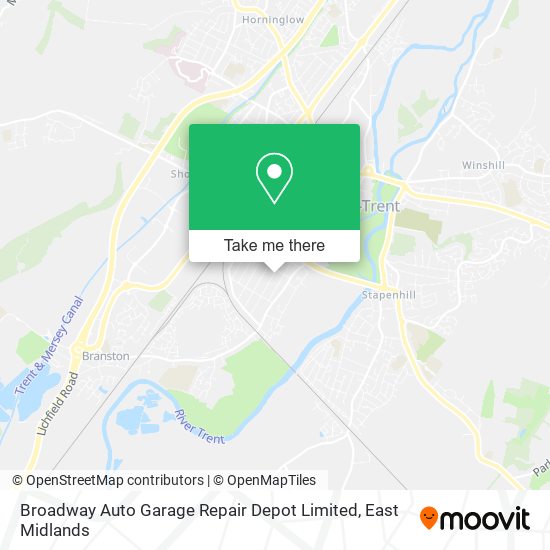 Broadway Auto Garage Repair Depot Limited map