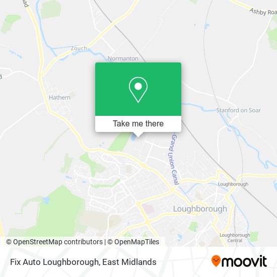 Fix Auto Loughborough map